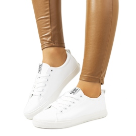 Weiße Damenturnschuhe Big Star JJ274311