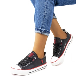 Schwarze Turnschuhe für Damen Big Star JJ274129