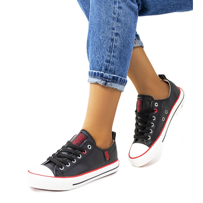 Schwarze Turnschuhe für Damen Big Star JJ274129
