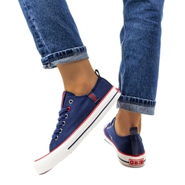 Klassische marineblaue Turnschuhe Big Star JJ274121