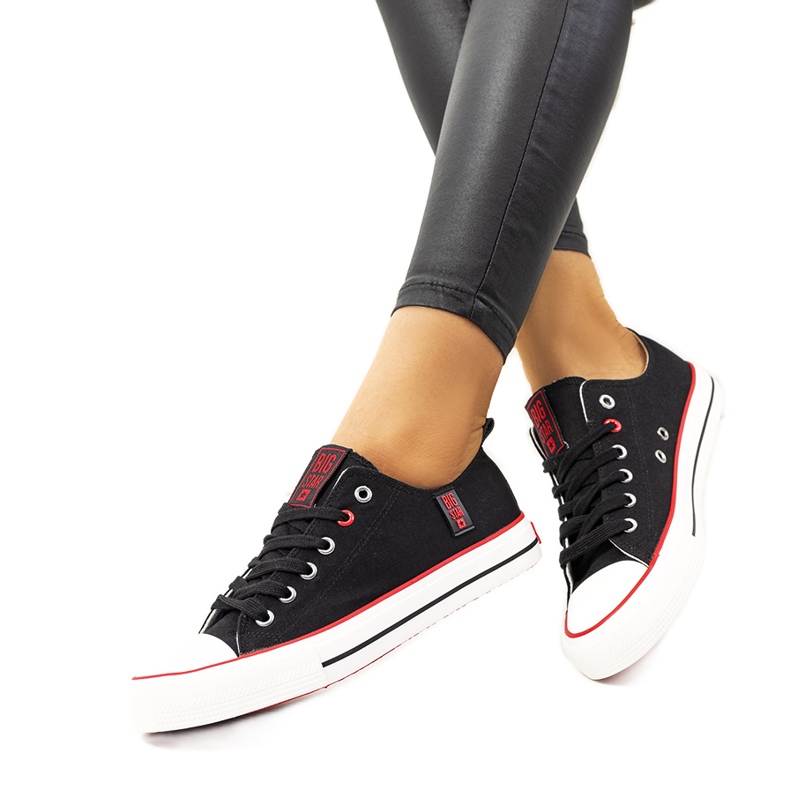 Schwarze klassische Turnschuhe Big Star JJ274122