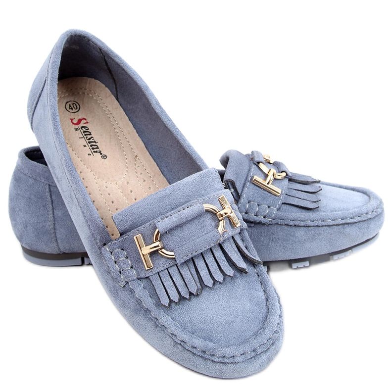 Leif Blue Damen-Slipper blau