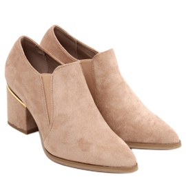 Brenda Khaki-hohe Absätze beige