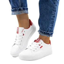 Weiße Damenturnschuhe Big Star EE274311