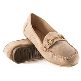 TRENDI Bequeme Halbschuhe mit Ornament beige