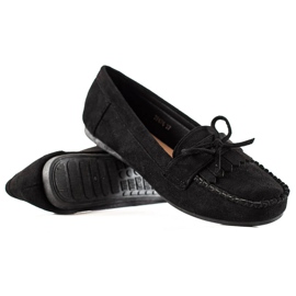TRENDI Lässige Wildleder-Loafer schwarz