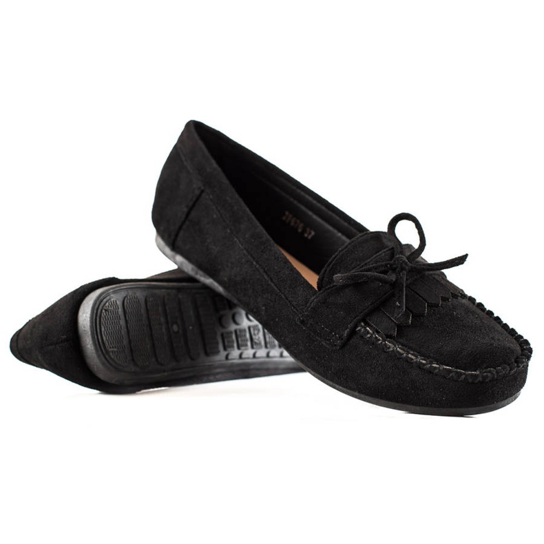 TRENDI Lässige Wildleder-Loafer schwarz