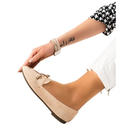 TRENDI Beige Loafer mit Schleife