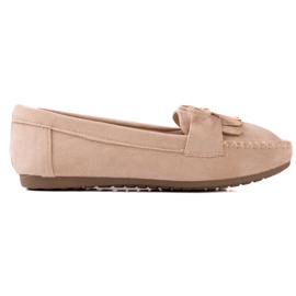 TRENDI Lässige Wildleder-Loafer beige