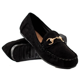 TRENDI Bequeme Halbschuhe mit Ornament schwarz
