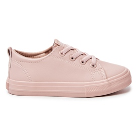 Lederturnschuhe Big Star JJ374022 Nude rosa