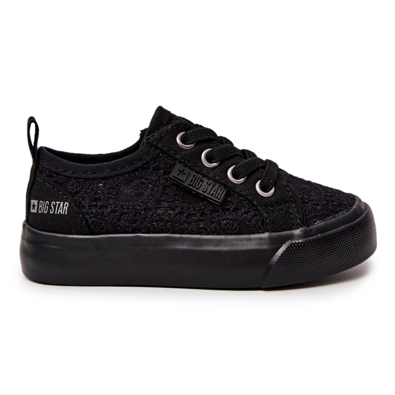 Schwarze Openwork Big Star JJ374133 Turnschuhe