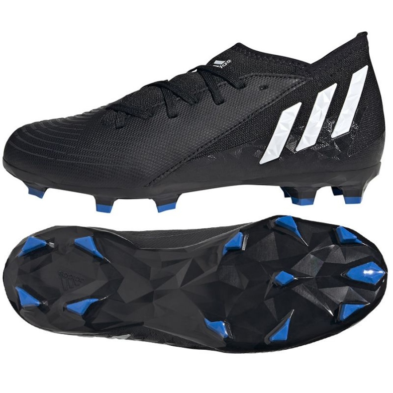 Adidas Predator Edge.3 Fg Jr GW2360 Fußballschuhe schwarz schwarz