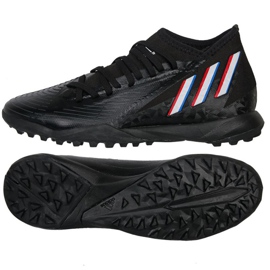 Adidas Predator Edge.3 Tf M GX2628 Fußballschuhe schwarz schwarz