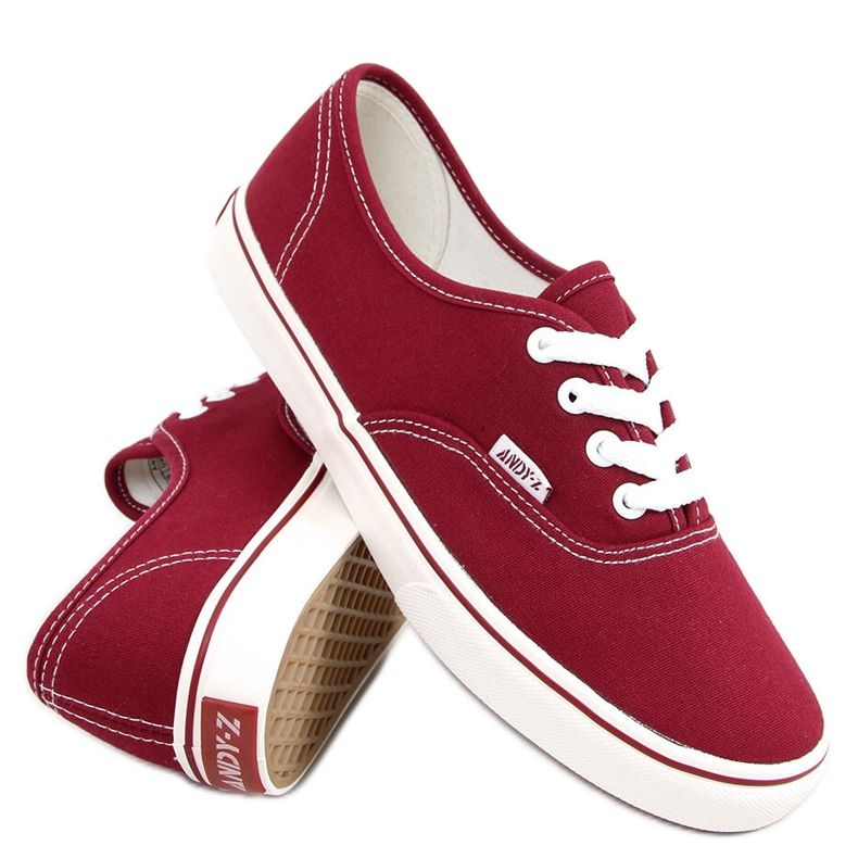 Aura Wine-Turnschuhe für Damen rot