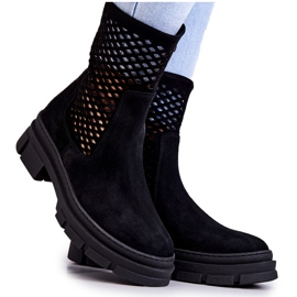 Lederstiefel Arbeiter Nicole Schwarz 2711