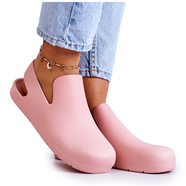 FS1 Modische Rosa Meriko Gummi Clogs