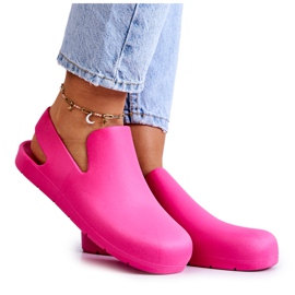 FS1 Modische Gummi Clogs Fuchsia Meriko rosa