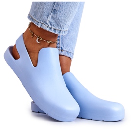 FS1 Modische blaue Meriko Gummi Clogs