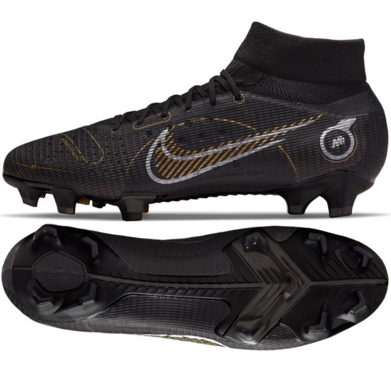 Nike Mercurial Superfly 8 Pro Fg M DJ2848 007 Fußballschuhe schwarz schwarz