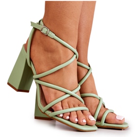 FJ1 Klassische grüne Lucetta Sandaletten