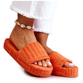 FJ1 Hausschuhe auf der Plattform Orange Lilly