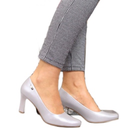 Sergio Leone W SK39S Silberne Pumps