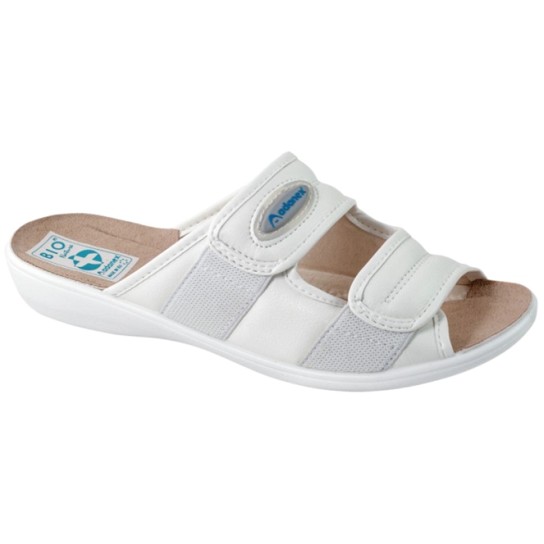 Adanex Diana Hausschuhe BIO Natur 17659 weiß