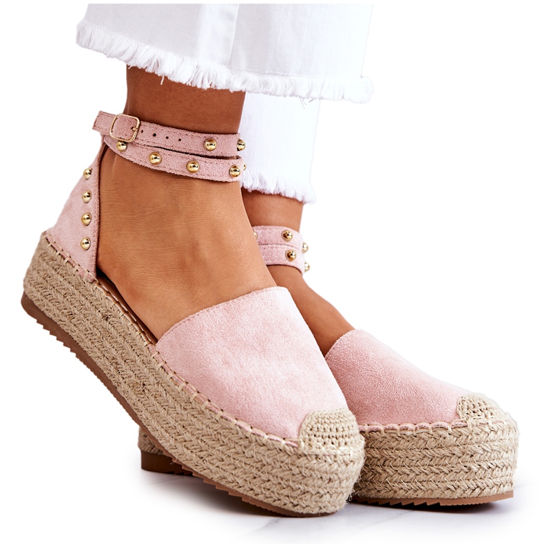 FB2 Espadrilles-Sandalen mit rosa Lillian-Jets