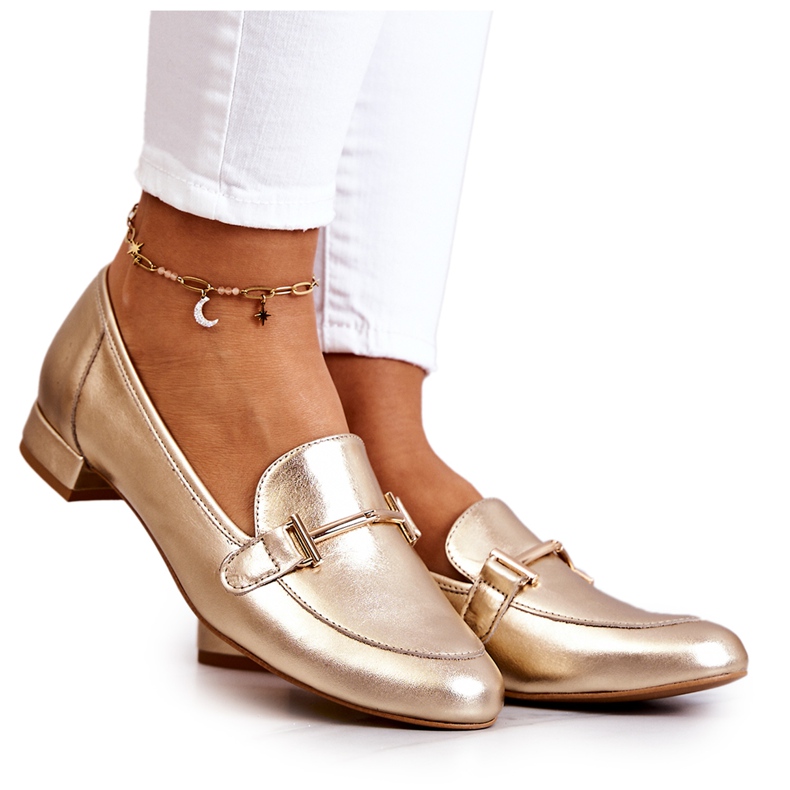 Damen Brogues Laura Messi 2121 Gold golden