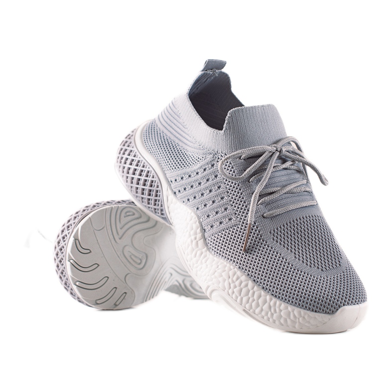 TRENDI Gebundene Sportschuhe grau