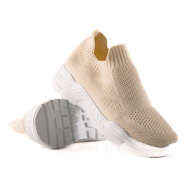 Bestelle Slip-On Sneakers aus Textil beige