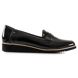 Goodin Hell lackierte Loafer schwarz