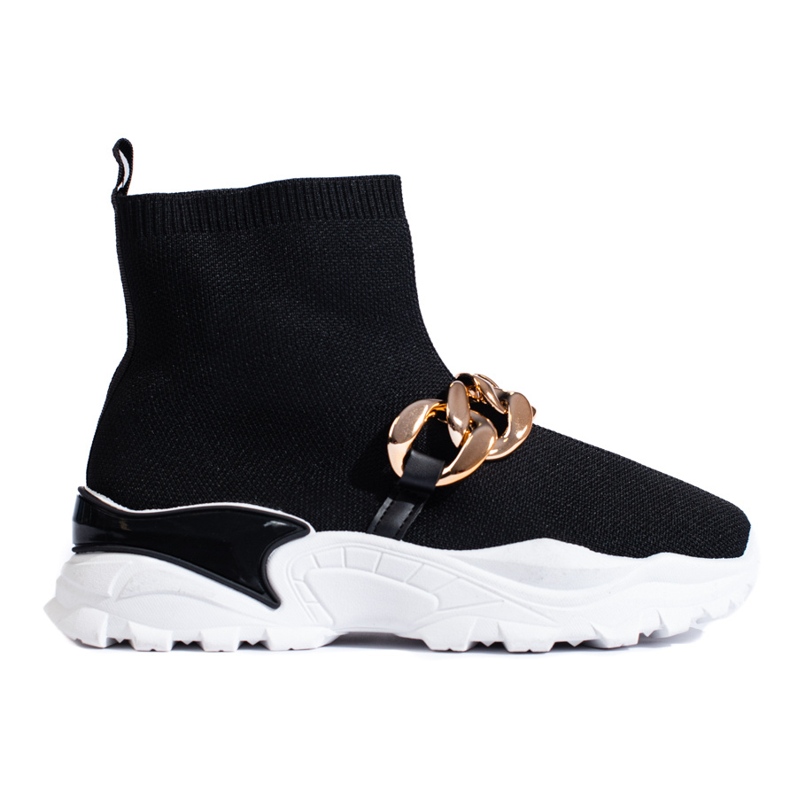 TRENDI Slip-On-Sneakers mit Kette schwarz