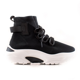 TRENDI Slip-On-Sneaker mit Socke schwarz