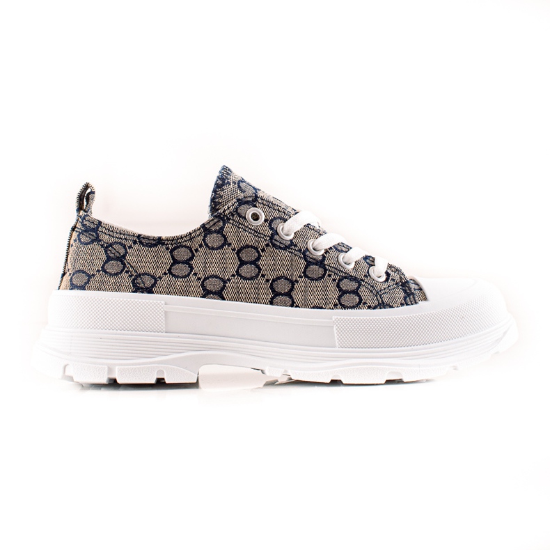 Bona Turnschuhe auf der Plattform mit Mustern mehrfarbig grau