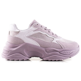 Marquiz Lila Turnschuhe auf der Plattform