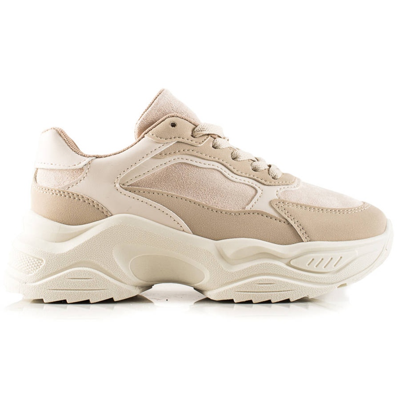 Marquiz Beige Sneakers auf der Plattform
