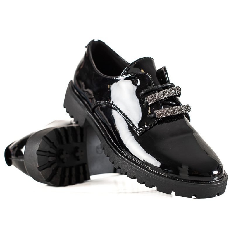 Goodin Lackierte Brogues schwarz