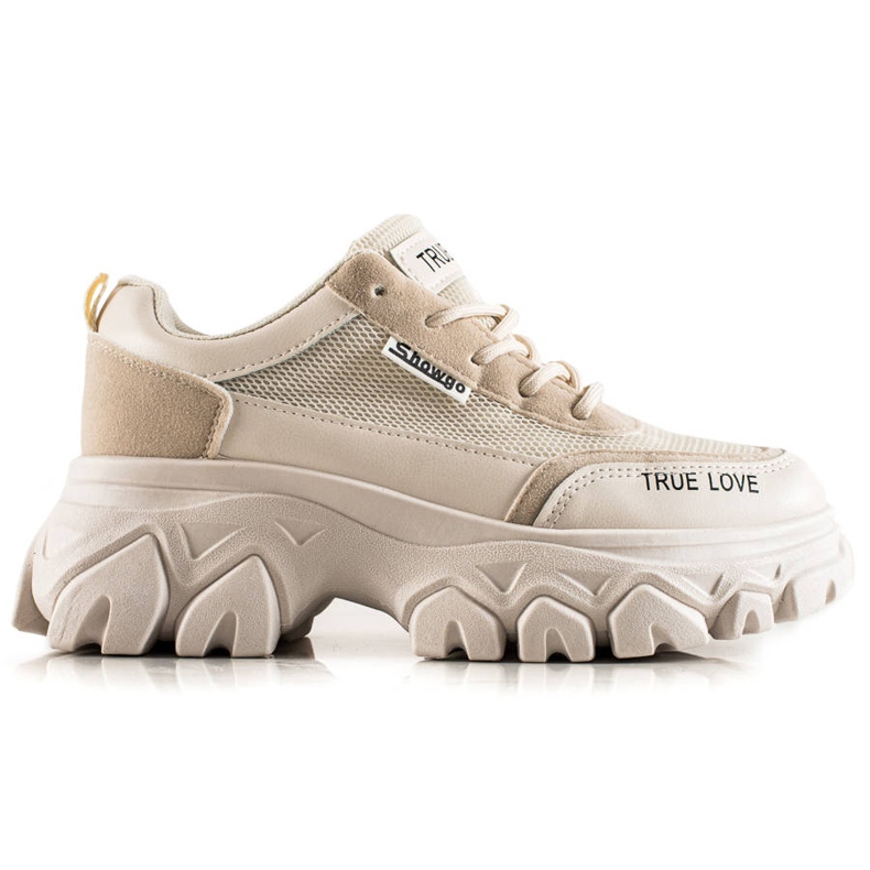 TRENDI Modische True Love Sneakers beige