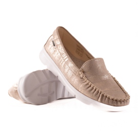 Goodin Leichte Halbschuhe auf der Plattform beige golden