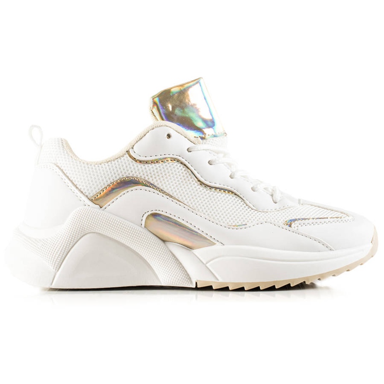 TRENDI Sneaker mit Holo-Effekt weiß