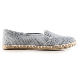 TRENDI Lässige Slipony Espadrilles grau