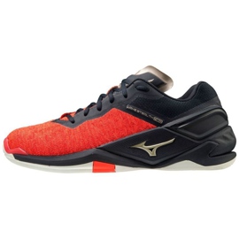 Mizuno Wave Stealth Neo M X1GA200063 Hallenhandballschuhe rot orangen und rottöne