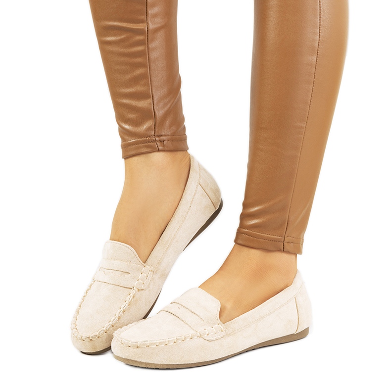 Nieves beige Damen-Slipper