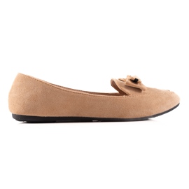 TRENDI Klassische Lords mit einem Bogen beige