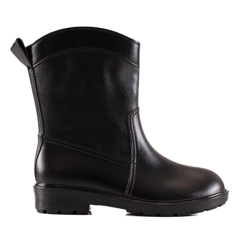 Bona Lässige schwarze Gummistiefel