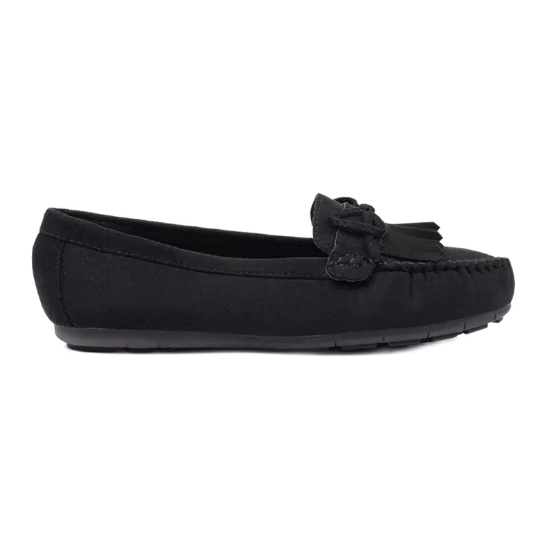 Fama Slipper mit Schleife schwarz