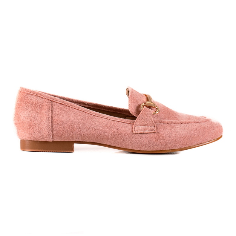 Seastar Mokassins mit goldener Dekoration rosa