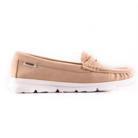 Goodin Loafer mit durchbrochenem Muster beige